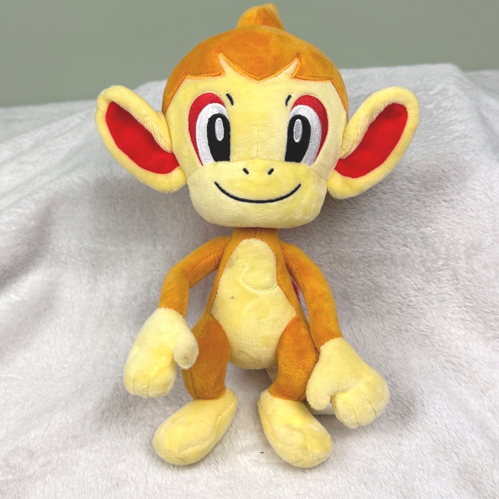 Pokemon Center Chimchar Plush Orange Monkey Stuffed Animal 2018 11 Inch